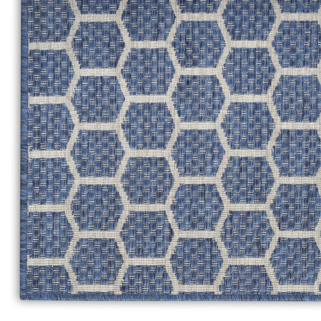 HomeRoots Geometric Modern Runner Outdoor Rug - 10' Runner