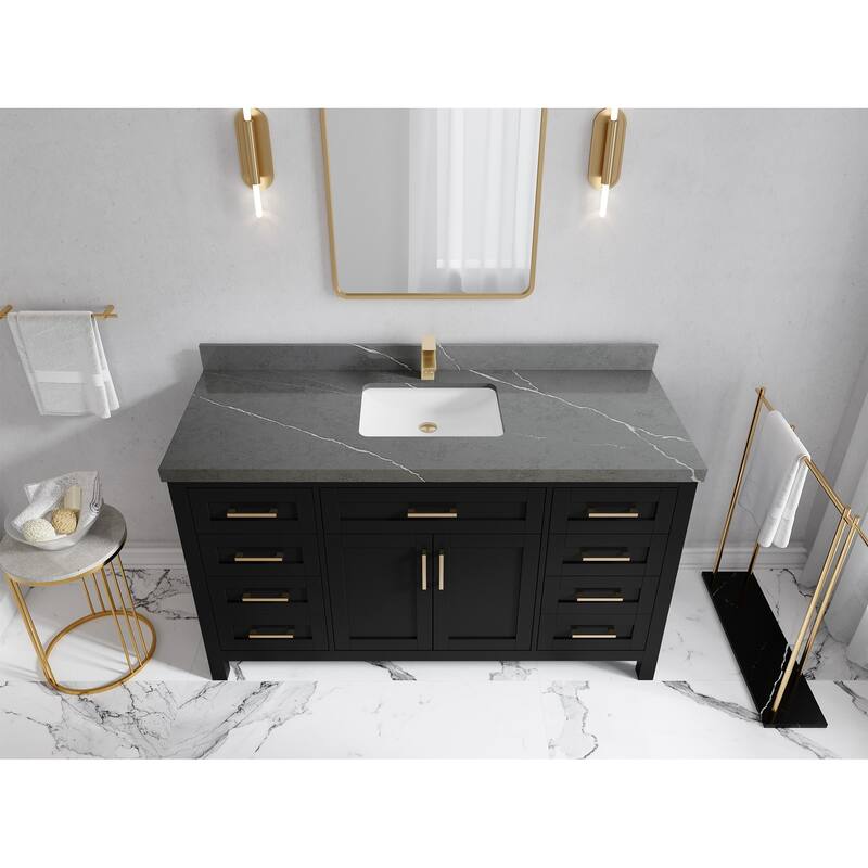 Willow Collections 60 in. W x 22 in. D Cambridge Single Sink Bathroom Vanity with Countertop