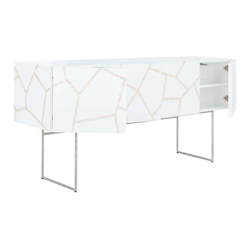 SAFAVIEH Home Ashley Buffet - 71"W x 18"D x 31"H