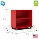 preview thumbnail 13 of 21, Tot Mate Open Single Sided Mobile Storage Locker, Write-on Wipe-off Markerboard Back - 36" Height x 23" Depth