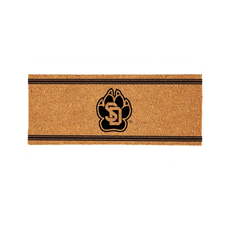 University of South Dakota Monochrome Indoor/Outdoor Coir Door Mat