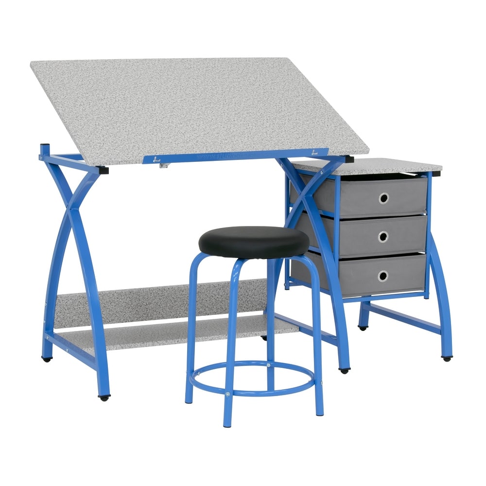 Studio Designs 2-Piece Comet Plus Drafting Table and Stool Set