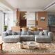 Option Grey-3 seats+2 ottoman