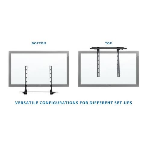 Mount It Lcd Led Plasma Tv Wall Mount Bracket For Cable Box Dvd Player Stereo Components Shelf 1 Shelf Black Overstock 18968868 Tilting tv wall mount kit for 24 to 84 tvs wi. mount it
