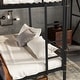 preview thumbnail 32 of 37, Metal Bunk Bed with Safety Guardrail Ladder and 8.1" Under Bed Storage, Vintage Wood and Gold Painting Detachable Bunk Bed