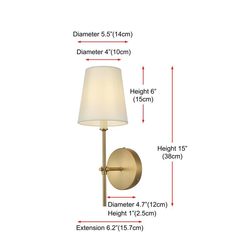 Mel Collection Wall Sconce D5.5 H15 Lt:1 Black Finish