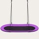 preview thumbnail 7 of 5, Outdoor Saucer Tree Swing Height Adjustable Large Flying Oval Swing Purple