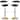Bistro Swivel Barstool Island Dining Chair Counter High Chair Set of 2