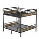 preview thumbnail 20 of 24, Metal Bunk Bed, Industrial Detachable Bunkbeds with Safety Guard Rails for Teens