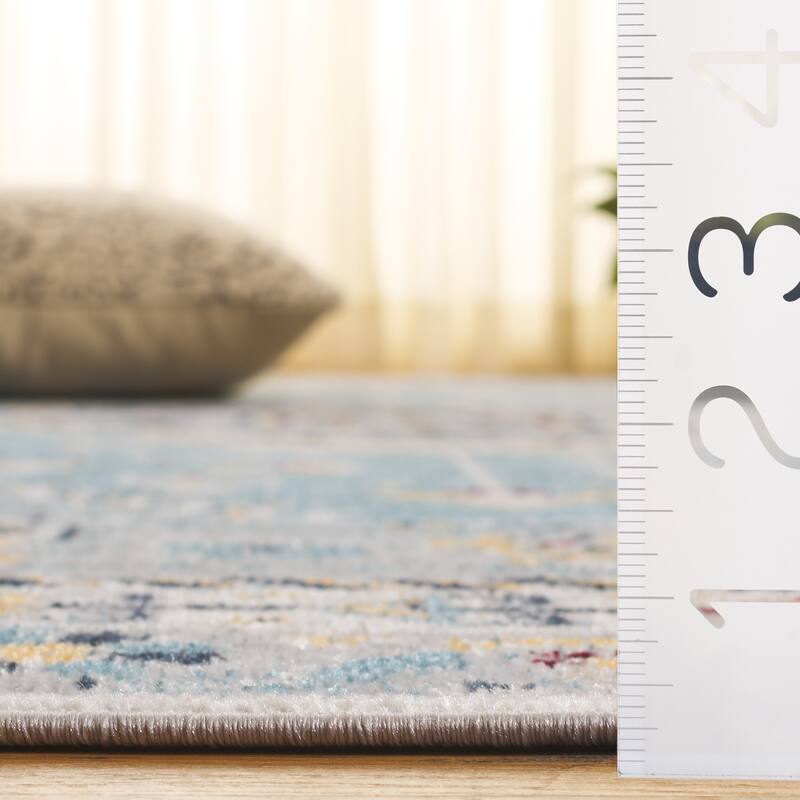 SAFAVIEH Bayside Machine Washable Surmeli Shabby Chic Rug