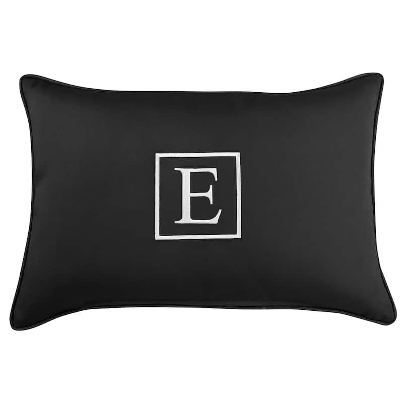 Sunbrella Canvas Monogram Indoor/Outdoor 13x20 Corded Pillow (Single)