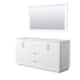 Option White, Satin Bronze Trim, No Top