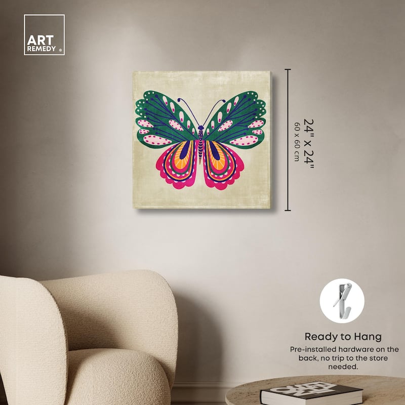 Butterfly Wings Canvas by Art Remedy, Gallery Wrapped