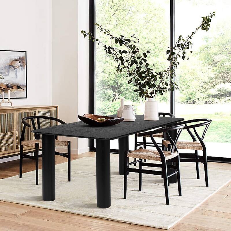 67" Wooden Rectangle Dining Table