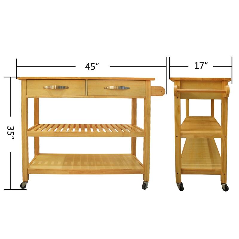Kitchen Island & Kitchen Cart(no include stool)