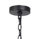 preview thumbnail 11 of 30, Tifany Modern Gold 4-Light Drum Chandelier Colored Glass Lights for Kitchen Island Bedroom