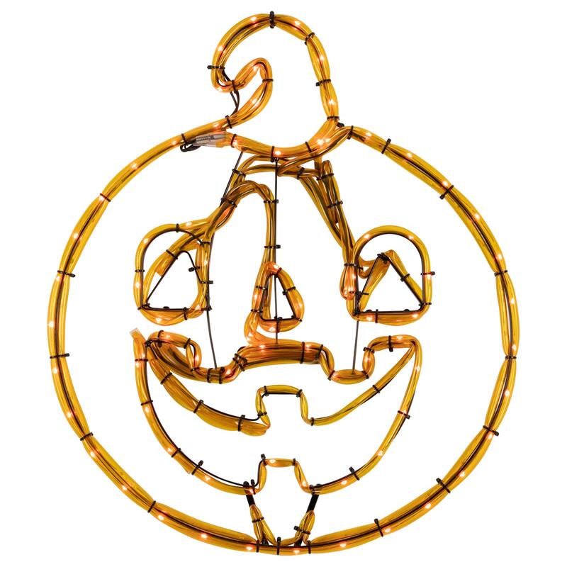 18" Pumpkin 4 Function Controller Window Silhouette Halloween Decor