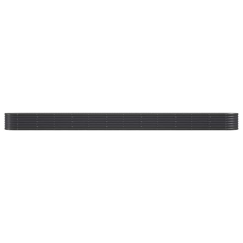 vidaXL Garden Raised Bed Anthracite Powder-coated steel Extra Long - 201.6 x 201.6 x 14.2