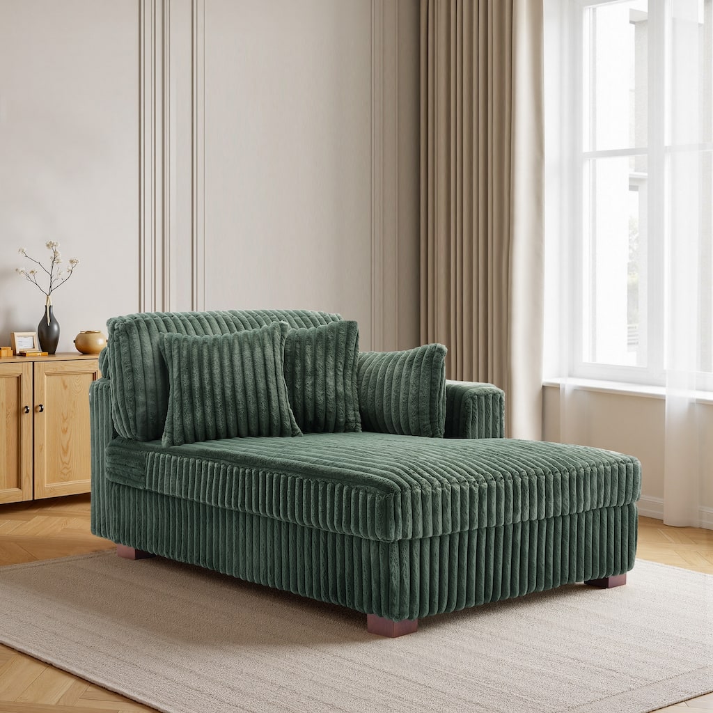 DREAMSIDEA Oversized Right Facing Chaise Lounge Lofa