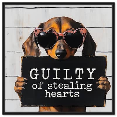 Guilty of Stealing Hearts Canvas by Art Remedy