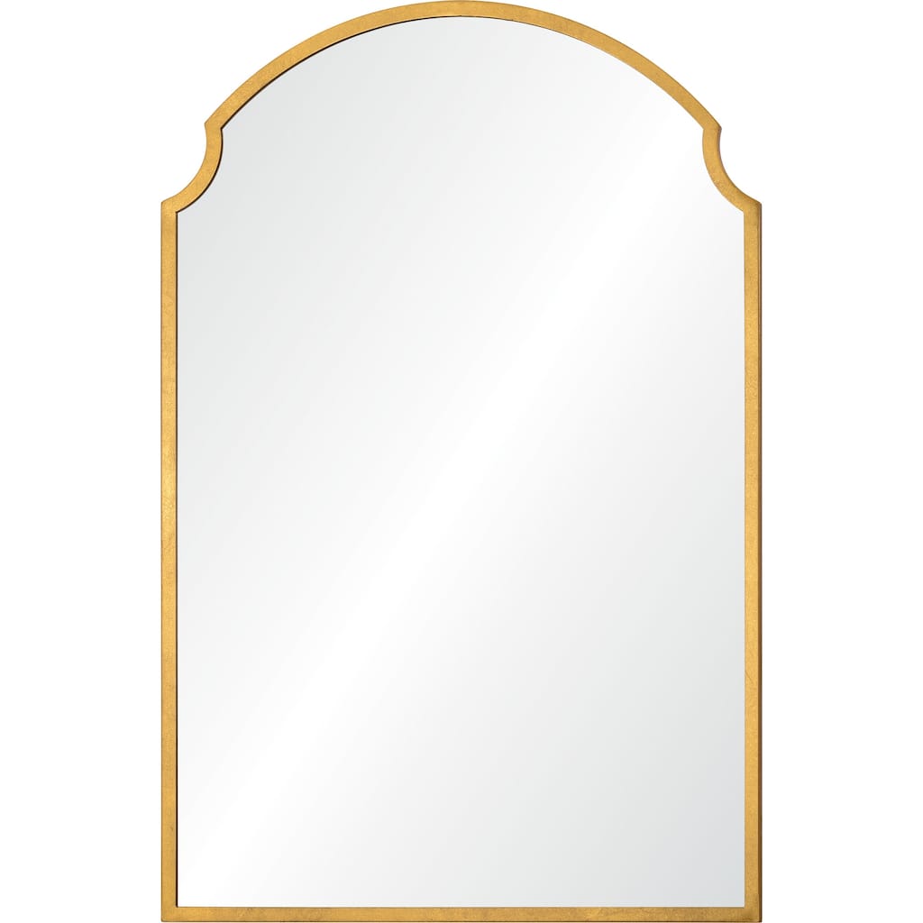 Arch Framed Rectangular Wall Mirror - 36" - Gold and Clear