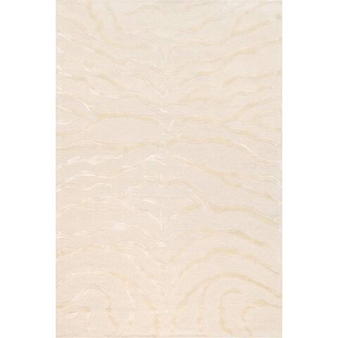Pasargad Home Edgy Hand-Tufted Silk & Wool Area Rug