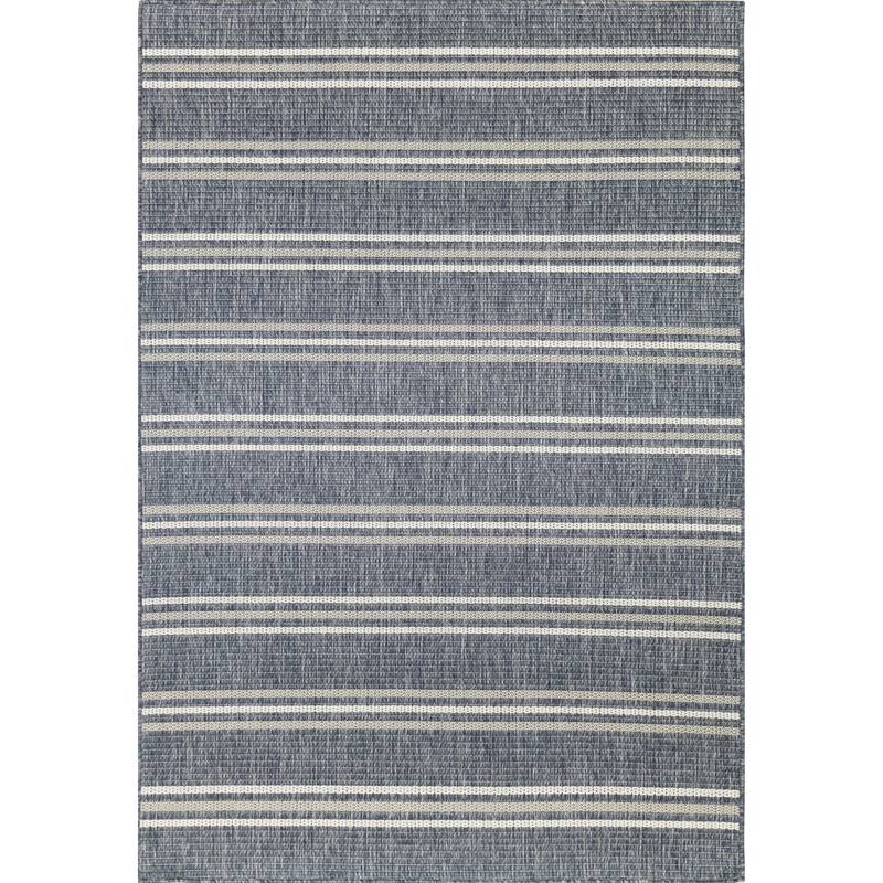 Bashian Zedekiah Bl & Grey Transitional Area Rug