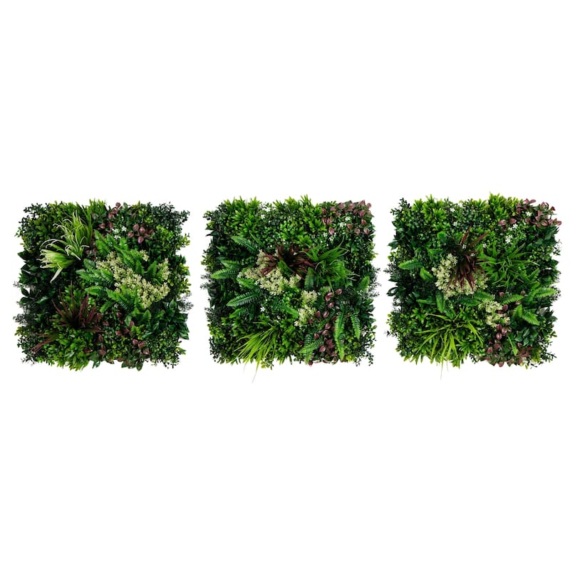 Corfu Island Artificial Wall Panels - 20" - Set of 3