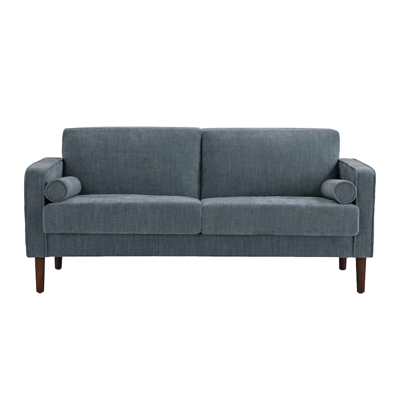 62.5'' W Corduroy Couch Upholstered Square Arm Sofa