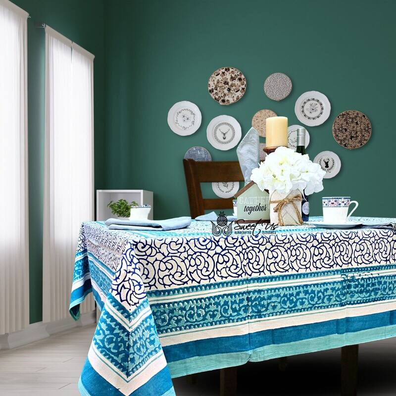 Cotton Floral Garden Tablecloth Rectangle