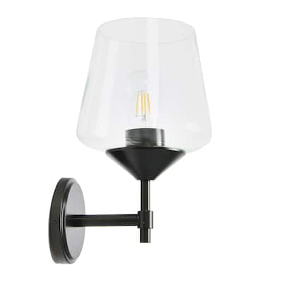 Industrial 1-Light Wall Sconce - 9.0"L x 8.0"W x 14.3"H