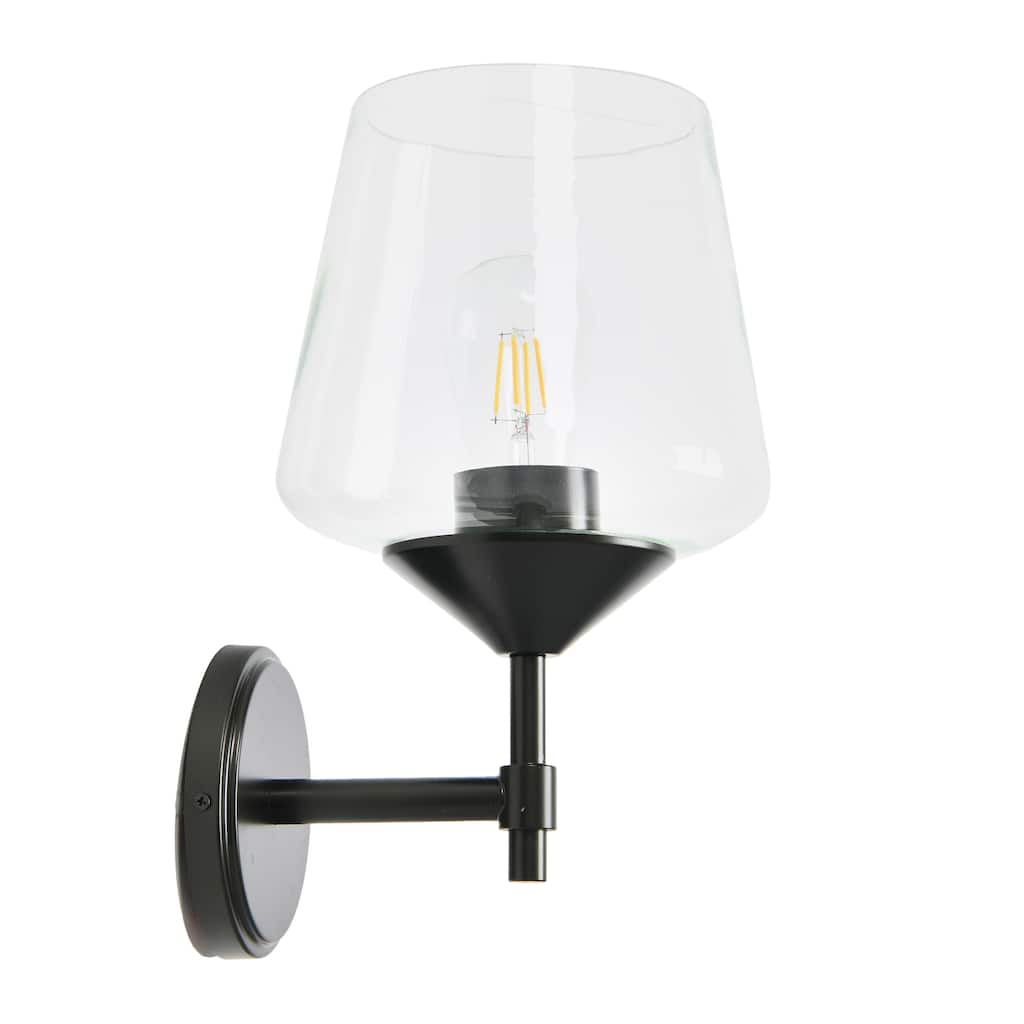 Industrial 1-Light Wall Sconce - 9.0"L x 8.0"W x 14.3"H