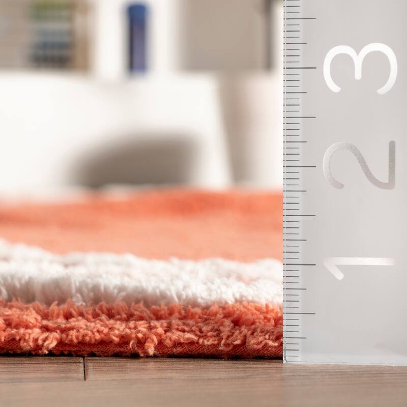 Nuloom Alphabet SpinClean Washable Round Rug