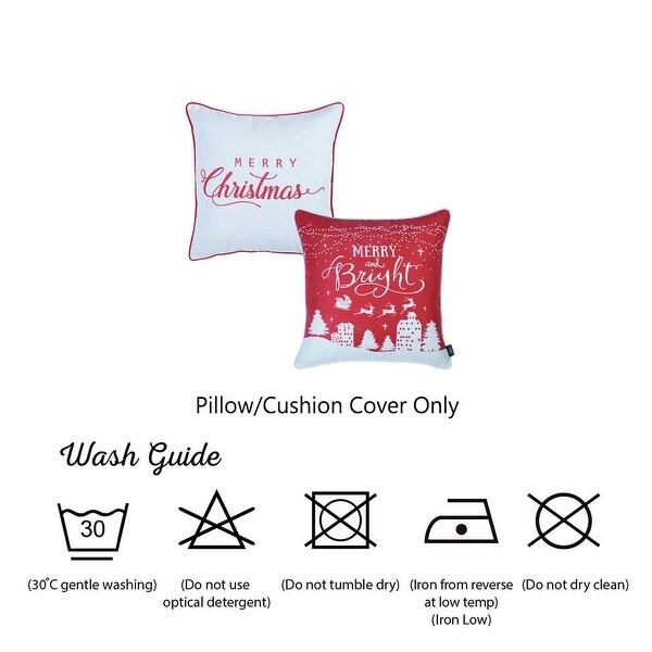 Night Pillow Sham Snowy Winter Wonderland Printed Pillowcase 30 x 20 Inches 