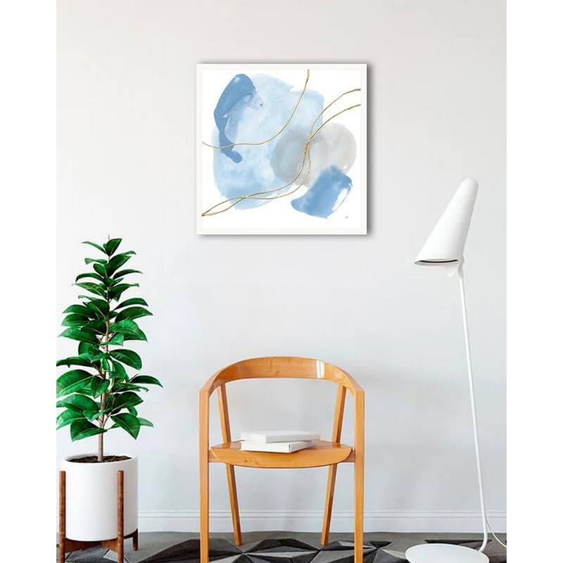 Organic Vision II Framed Poster - 24 x 24 Inch - White