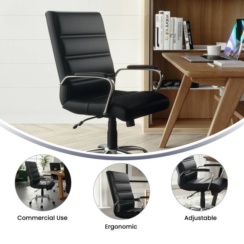 Mid-back LeatherSoft Executive Swivel Office Chair