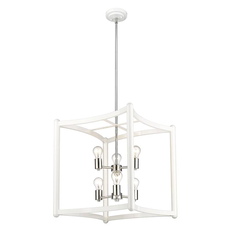 Coyle 6-light White Pendant