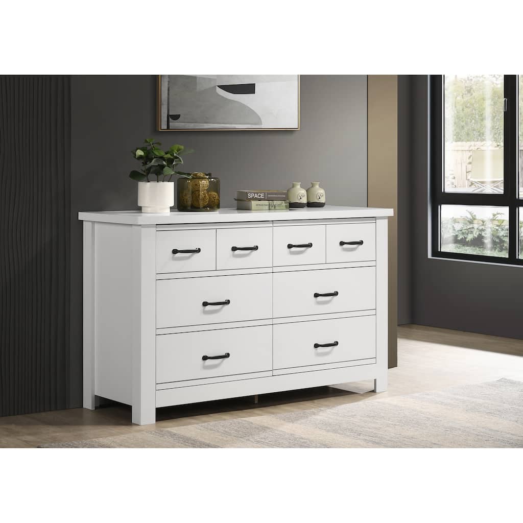 Wooden 8-Drawer Storage Dresser