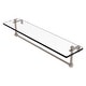 preview thumbnail 9 of 55, Allied Brass 16 Inch Glass Vanity Shelf with Integrated Towel Bar