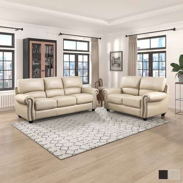 Ionia 2 Piece Leather Match Living Room Sofa Set On Sale Bed Bath