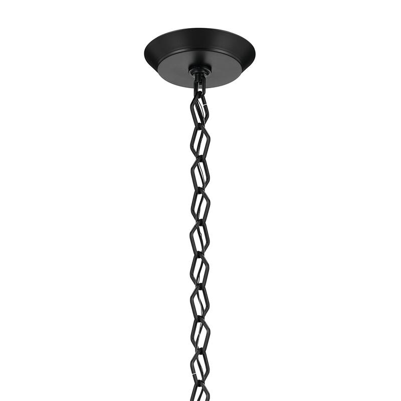 Kichler Lighting Nella 16 Inch 1 Light Pendant with Clear Outer Glass with Opal Interior Glass in Black - 12