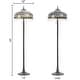 preview thumbnail 13 of 13, Victoria River of Goods Multicolor Stained Glass Dome Shade 64-Inch Floor Lamp - 18" x 18" x 64"