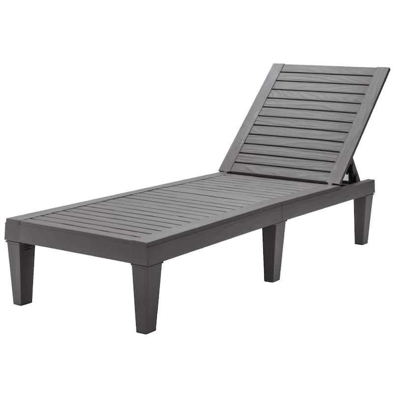 Costway Patio Lounge Chair Chaise Recliner Weather Resistant - See Details