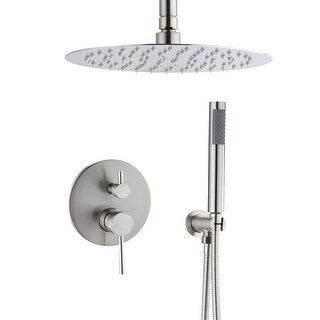10" Bathroom wall mounted 2 shower head system set - Bed Bath & Beyond ...
