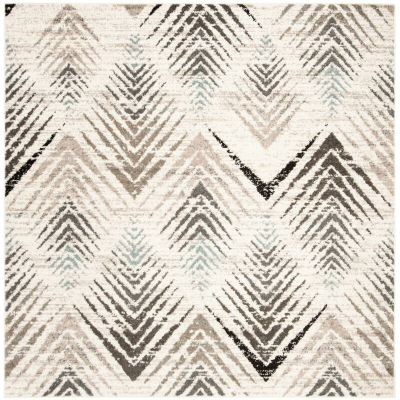 SAFAVIEH Amsterdam Gulumser Modern Rug - 6'7" Square - Cream/Beige