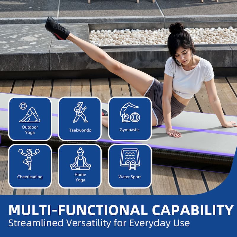 Air Track Tumbling Mat with Electric for Gym Yoga Water