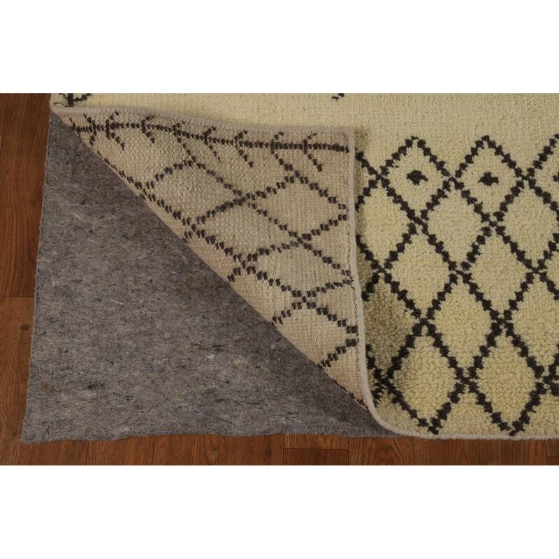 Trellis Moroccan Oriental Area Rug Handmade Bedroom Wool Carpet - 5'6" x 7'10"