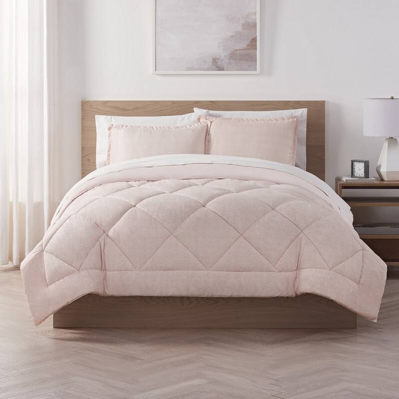 Serta Supersoft Cooling Bed Set, Reversible Comforter Set
