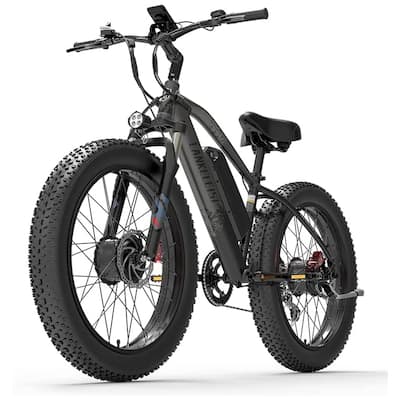 20AH 2000W 26" Fat Tire Electric Bike with 5-Speed 3 Riding Modes