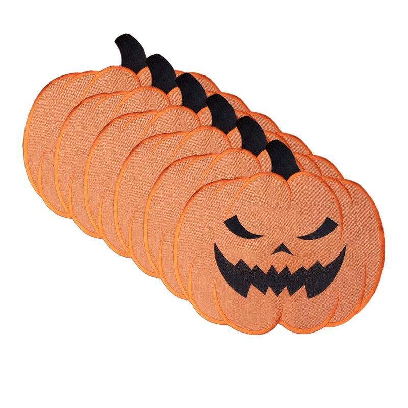 Jack-o'-lantern placemat Set 6